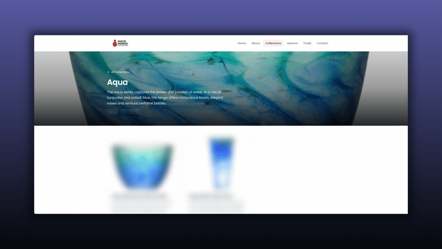 Martin Andrews Glass - Product Listings