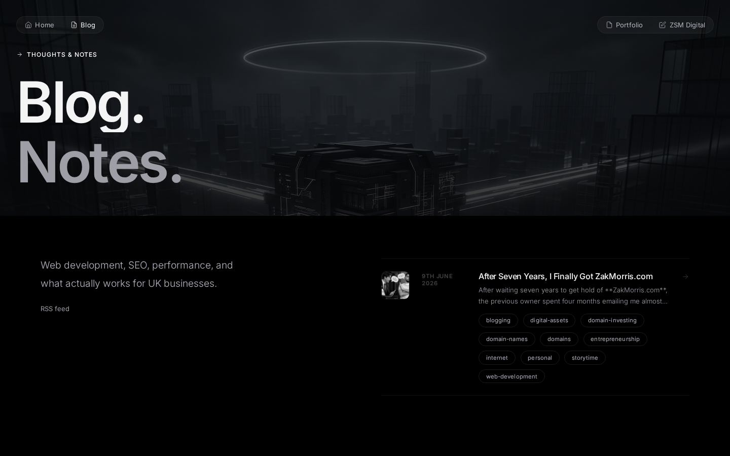 ZakMorris.com - Blog